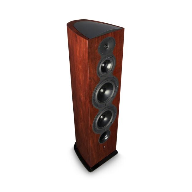 F208 - Walnut - 3-Way Floorstanding Tower Loudspeaker - Hero