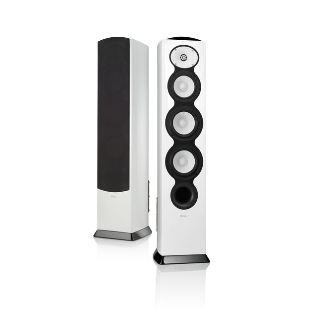 F226BE - White Gloss - 3-Way Dual 6" Floorstanding Loudspeaker - Hero