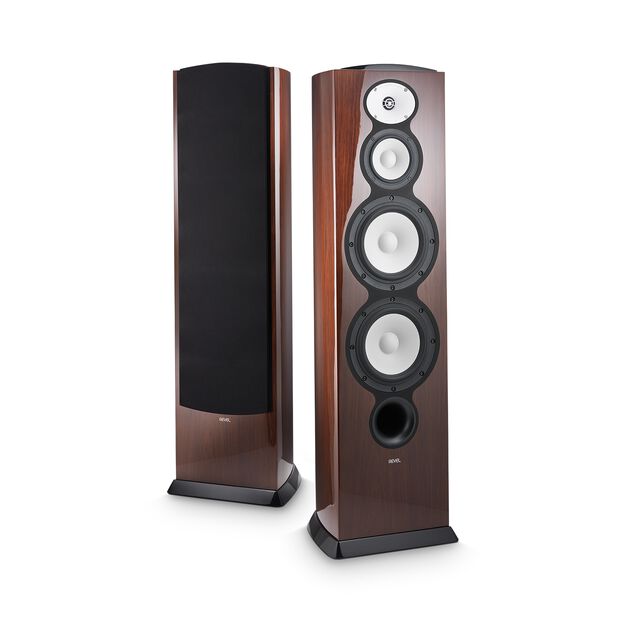 F228Be - Walnut - 3-way Dual 8" Floorstanding Loudspeaker - Hero