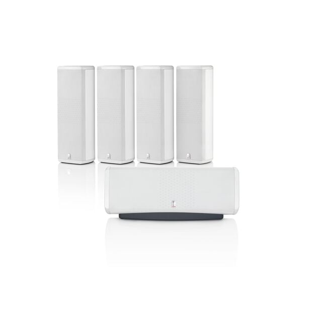 M8 SP5 - White Gloss - 5-channel Home Theater Sound Support System - Hero